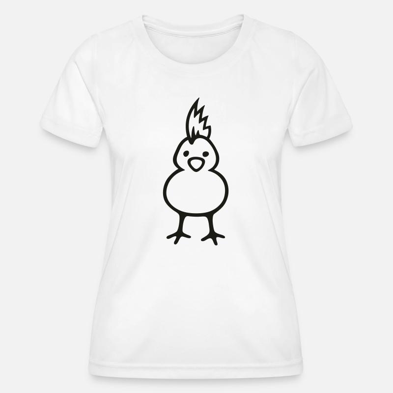 punk chick - Women's Functional T-Shirt - white