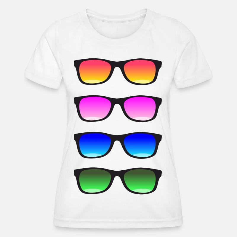 Sunglasses - Women's Functional T-Shirt - white