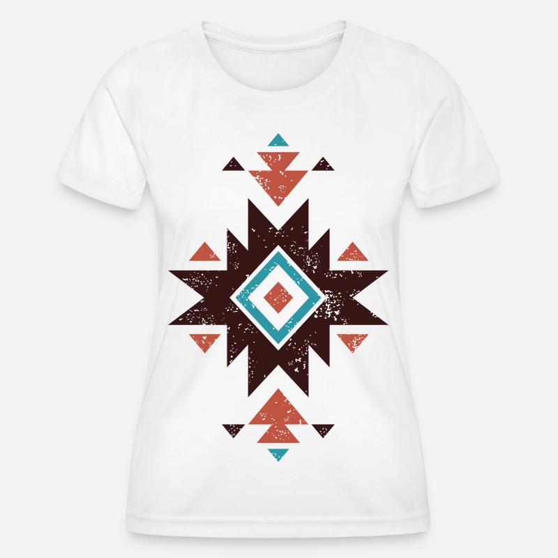 Boho Diamond Emblem - Women's Functional T-Shirt - white