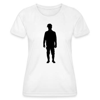 Baustellenleiter – Boden - Frauen Funktions-T-Shirt - Weiß - Vorne - AI Model Female 172 dark (172cm)