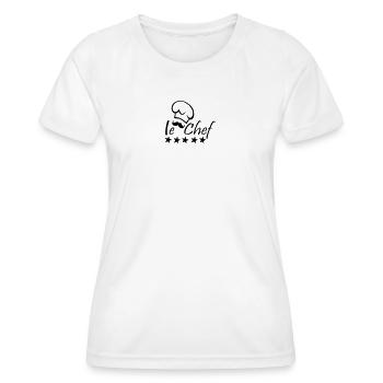Le Chef - T-shirt sport Femme - blanc - Devant - AI Model Female 172 dark (172cm)