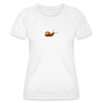 süße tiershirts, Weinbergschnecke - Frauen Funktions-T-Shirt - Weiß - Vorne - AI Model Female 172 dark (172cm)