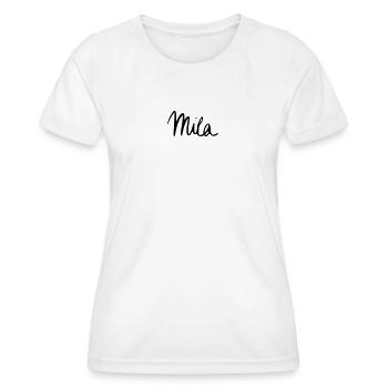 Mila - Women's Functional T-Shirt - white - Front - AI Model Female 172 dark (172cm)