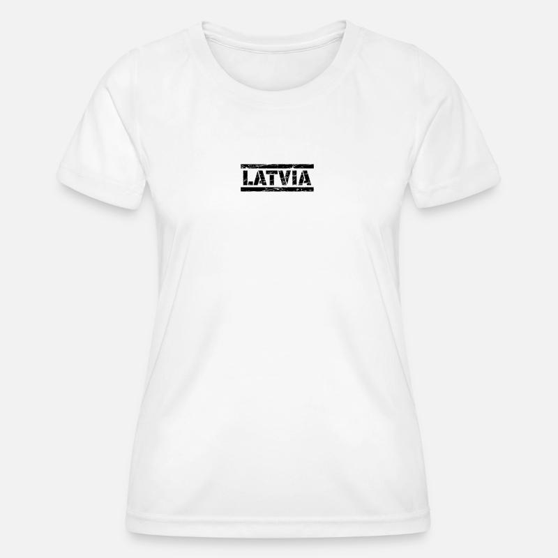Latvia - Women's Functional T-Shirt - white