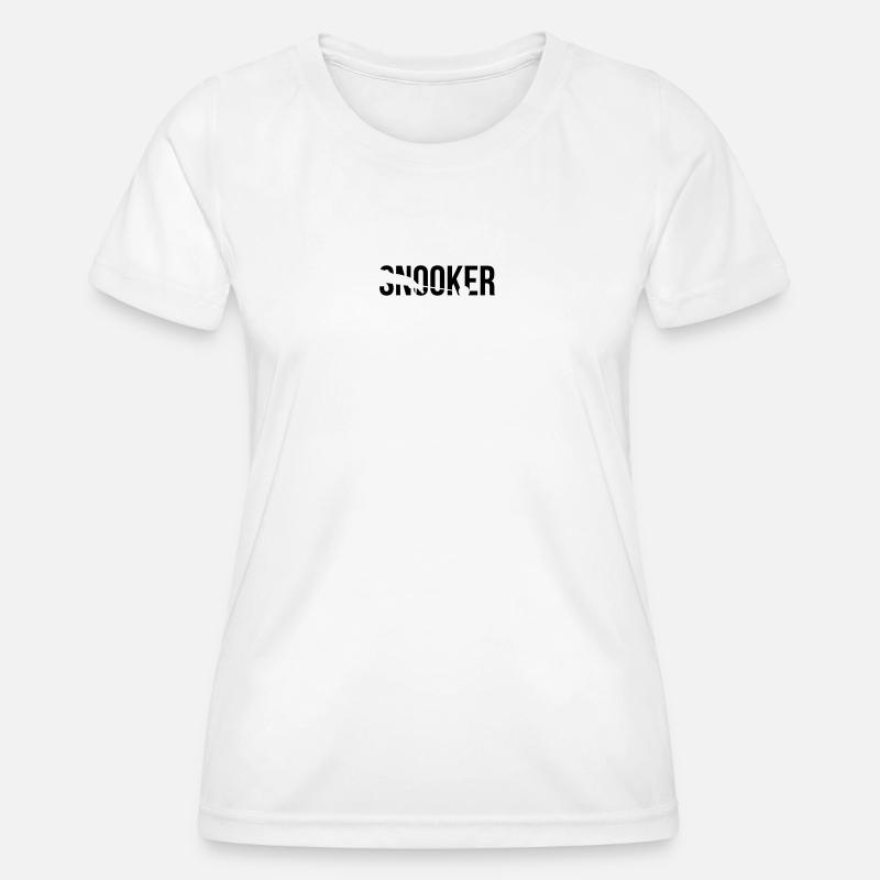 snooker - Women's Functional T-Shirt - white