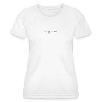Ajouter aux favoris cliquez sur - T-shirt sport Femme - blanc - Devant - AI Model Female 172 dark (172cm)
