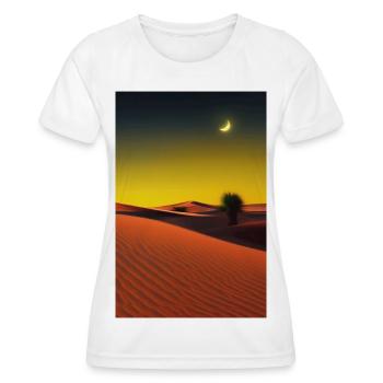 Arabische Wüste - Frauen Funktions-T-Shirt - Weiß - Vorne - AI Model Female 172 dark (172cm)