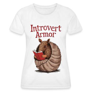 Tatou introverti - T-shirt sport Femme - blanc - Devant - AI Model Female 172 dark (172cm)