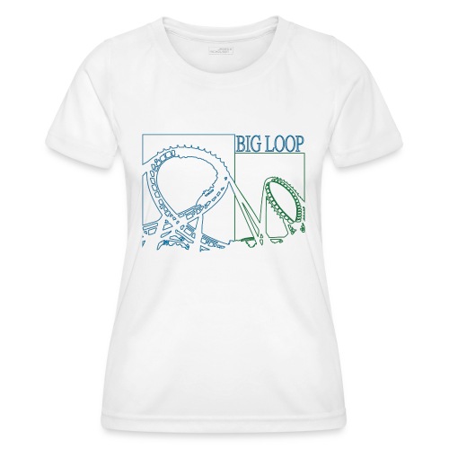 big_loop_coaster_shirt_line - Frauen Funktions-T-Shirt