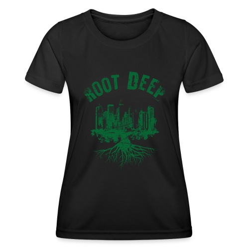 Root deep Urban grün - Frauen Funktions-T-Shirt