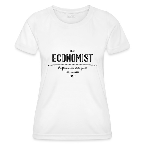 Bester Ökonom - wie ein Superheld - Frauen Funktions-T-Shirt