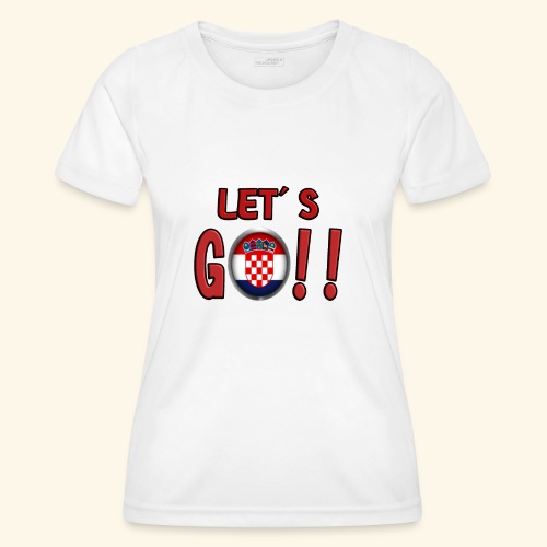 Go Croatia - Maglietta sportiva per donna