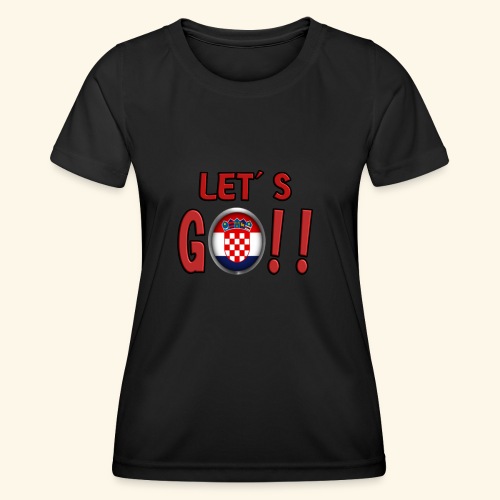 Go Croatia - Maglietta sportiva per donna