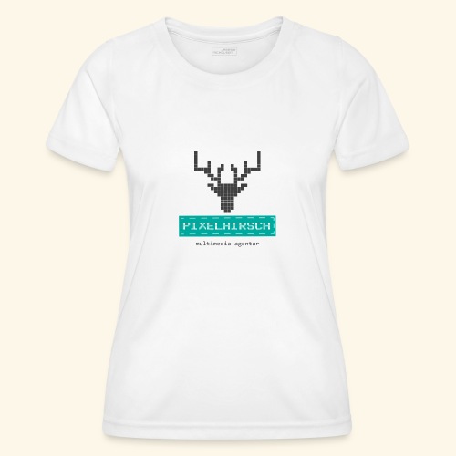 PIXELHIRSCH - Logo - Frauen Funktions-T-Shirt