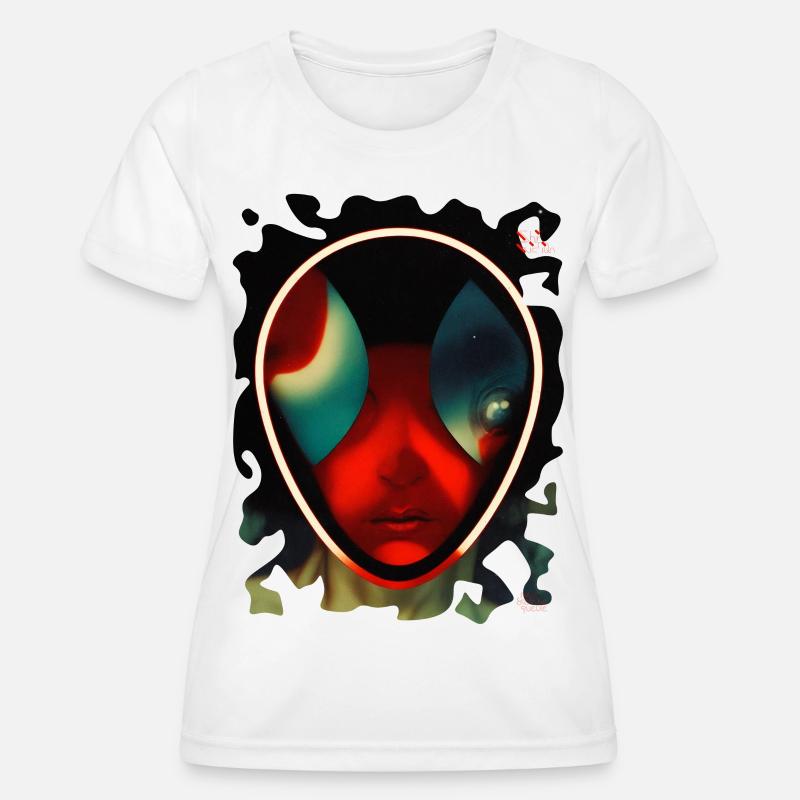 Oval B - Women's Functional T-Shirt - white