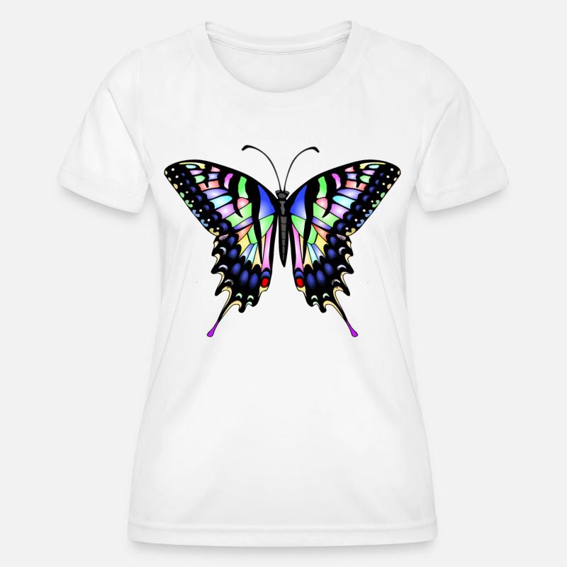 Dovetail Butterfly - Women's Functional T-Shirt - white