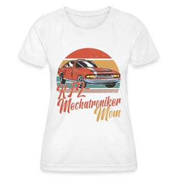 kfz mechatroniker mom Kfz Mechatronikerinin Mama - Frauen Funktions-T-Shirt - Weiß - Vorne - AI Model Female 172 dark (172cm)