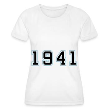 1941 Year Birthday - Women's Functional T-Shirt - white - Front - AI Model Female 172 dark (172cm)