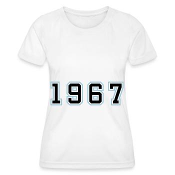 1967 Jahr Geburtstag - Frauen Funktions-T-Shirt - Weiß - Vorne - AI Model Female 172 dark (172cm)