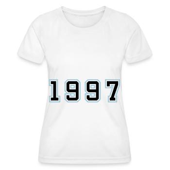 1997 Jahr Geburtstag - Frauen Funktions-T-Shirt - Weiß - Vorne - AI Model Female 172 dark (172cm)