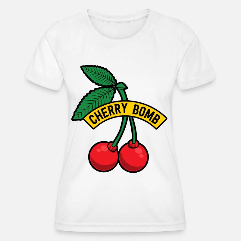 Fruit Sweet Cherry Fruit Gift Bomb - Women's Functional T-Shirt - white