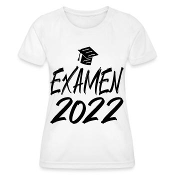 Abschluss Examen 2022 Hut Pinselschrift - Frauen Funktions-T-Shirt - Weiß - Vorne - AI Model Female 172 dark (172cm)