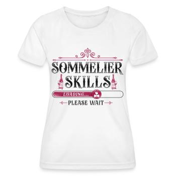 Sommelier Wine Drinking Tasting - Frauen Funktions-T-Shirt - Weiß - Vorne - AI Model Female 172 dark (172cm)