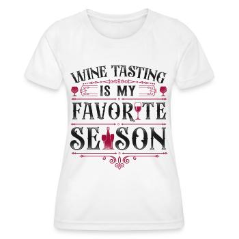 Sommelier Wine Drinking Tasting - Frauen Funktions-T-Shirt - Weiß - Vorne - AI Model Female 172 dark (172cm)