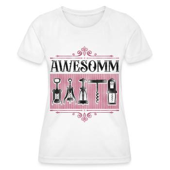 Sommelier Wine Drinking Tasting - Frauen Funktions-T-Shirt - Weiß - Vorne - AI Model Female 172 dark (172cm)