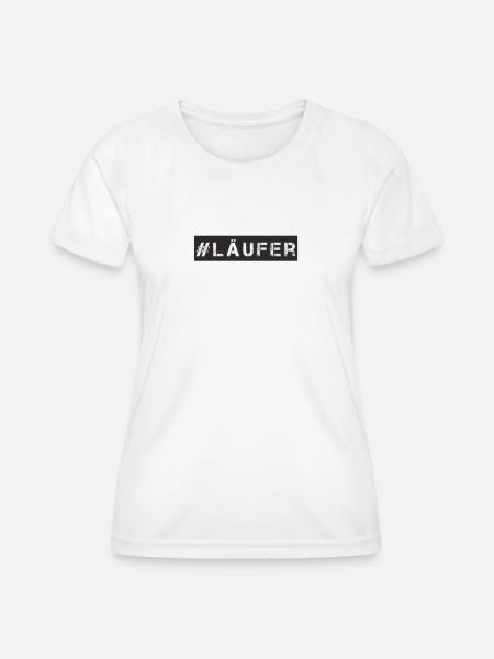 Laufen - #läufer - Frauen Funktions-T-Shirt - Weiß