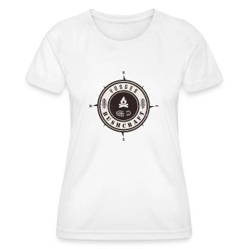 Bushcraft Vosges - Frauen Funktions-T-Shirt - Weiß - Vorne - AI Model Female 172 dark (172cm)