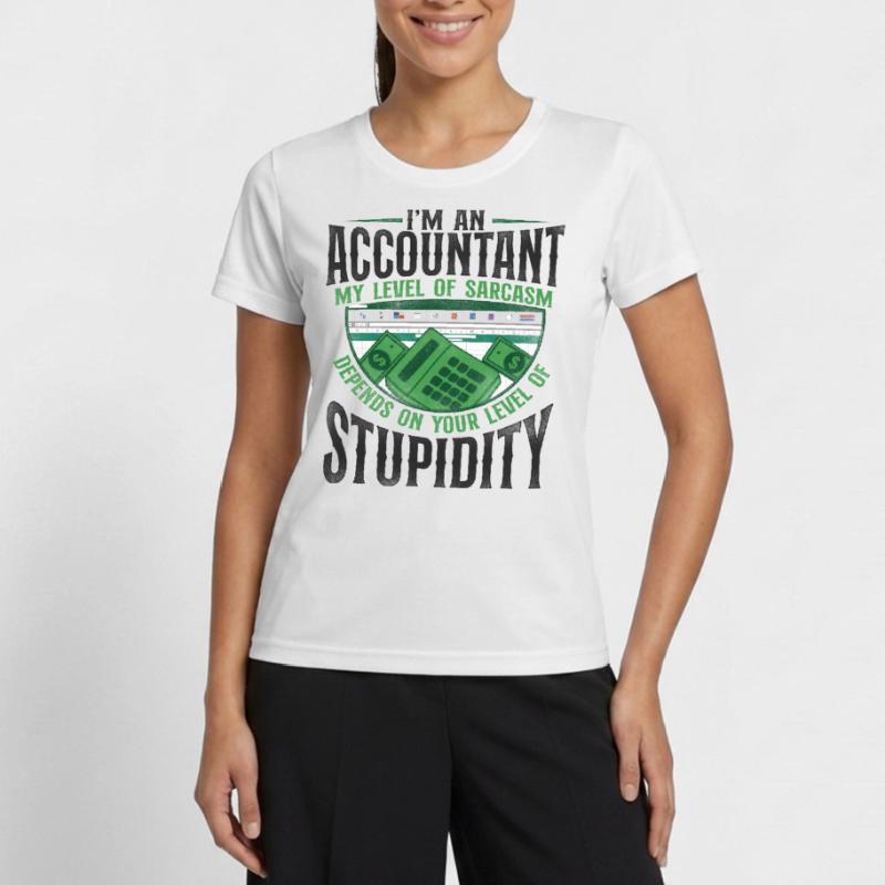 Comptable Comptable Comptable Comptabilité T-shirt sport Femme
