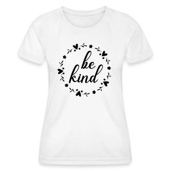 be child - Women's Functional T-Shirt - white - Front - AI Model Female 172 dark (172cm)