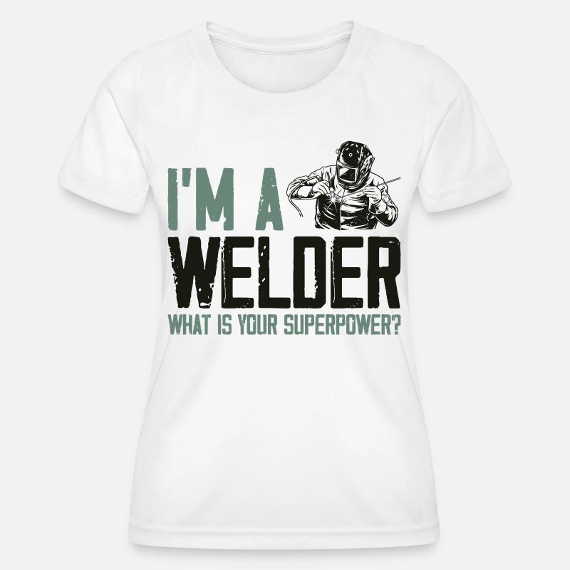 Welder Welding Vintage I'm A - Women's Functional T-Shirt - white