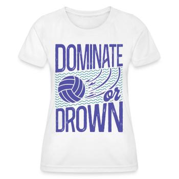 Water Polo Vintage Dominate Or - Women's Functional T-Shirt - white - Front - AI Model Female 172 dark (172cm)