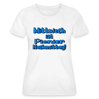 Pionier Nachmittag - Frauen Funktions-T-Shirt - Weiß - Vorne - AI Model Female 172 dark (172cm)