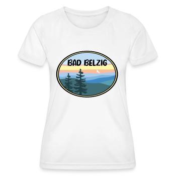 Bad Belzig - Frauen Funktions-T-Shirt - Weiß - Vorne - AI Model Female 172 dark (172cm)
