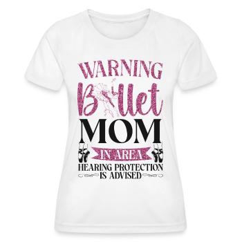 Ballet Danseuse Danse Ballerine - T-shirt sport Femme - blanc - Devant - AI Model Female 172 dark (172cm)