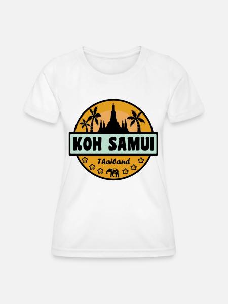 Koh Samui Thailand - Frauen Funktions-T-Shirt - Weiß
