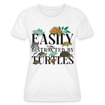 Sea Turtle Tortoise Easily - Frauen Funktions-T-Shirt - Weiß - Vorne - AI Model Female 172 dark (172cm)