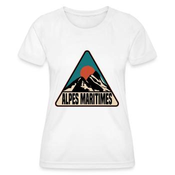 Alpes Maritimes - T-shirt sport Femme - blanc - Devant - AI Model Female 172 dark (172cm)
