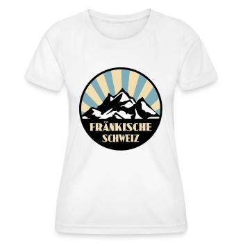 Fränkische Schweiz - Frauen Funktions-T-Shirt - Weiß - Vorne - AI Model Female 172 dark (172cm)