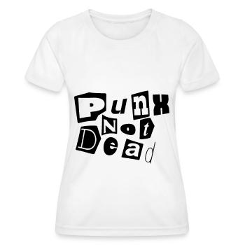 Punx not Dead - Punks not Dead - Frauen Funktions-T-Shirt - Weiß - Vorne - AI Model Female 172 dark (172cm)
