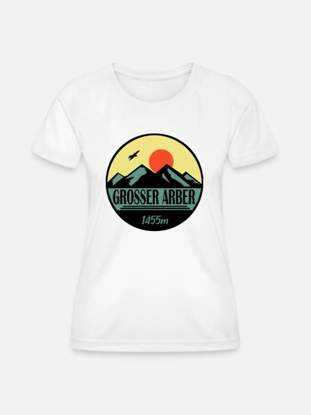 Großer Arber - Frauen Funktions-T-Shirt - Weiß