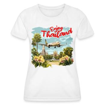 Profitez de la Thaïlande - T-shirt sport Femme - blanc - Devant - AI Model Female 172 dark (172cm)