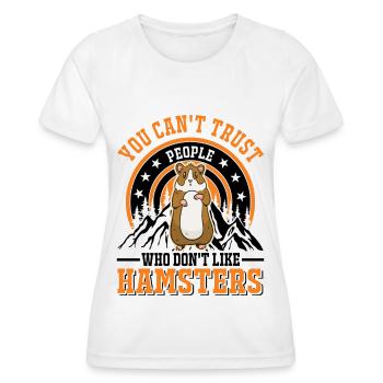 Hamster Cadeau Hamster Doré Hamster - T-shirt sport Femme - blanc - Devant - AI Model Female 172 dark (172cm)