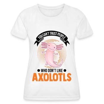 Axolotl Gift Tail Lurch Axolotl - T-shirt sport Femme - blanc - Devant - AI Model Female 172 dark (172cm)