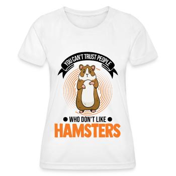 Hamster Cadeau Hamster Doré Hamster - T-shirt sport Femme - blanc - Devant - AI Model Female 172 dark (172cm)