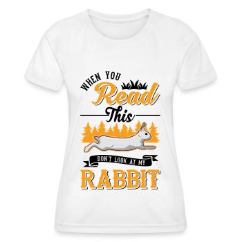 Lapin Lapin Lapin Lapin - T-shirt sport Femme - blanc - Devant - AI Model Female 172 dark (172cm)