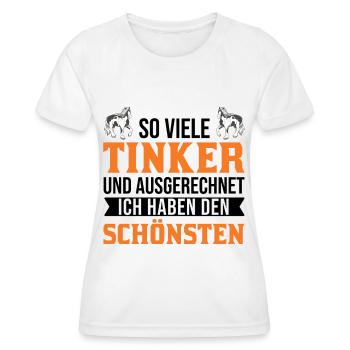 Irish Tinker Horse Gift Tinker Horse - Women's Functional T-Shirt - white - Front - AI Model Female 172 dark (172cm)